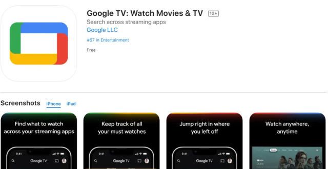 一体机来了Google TV应用上架苹果App Store重磅上